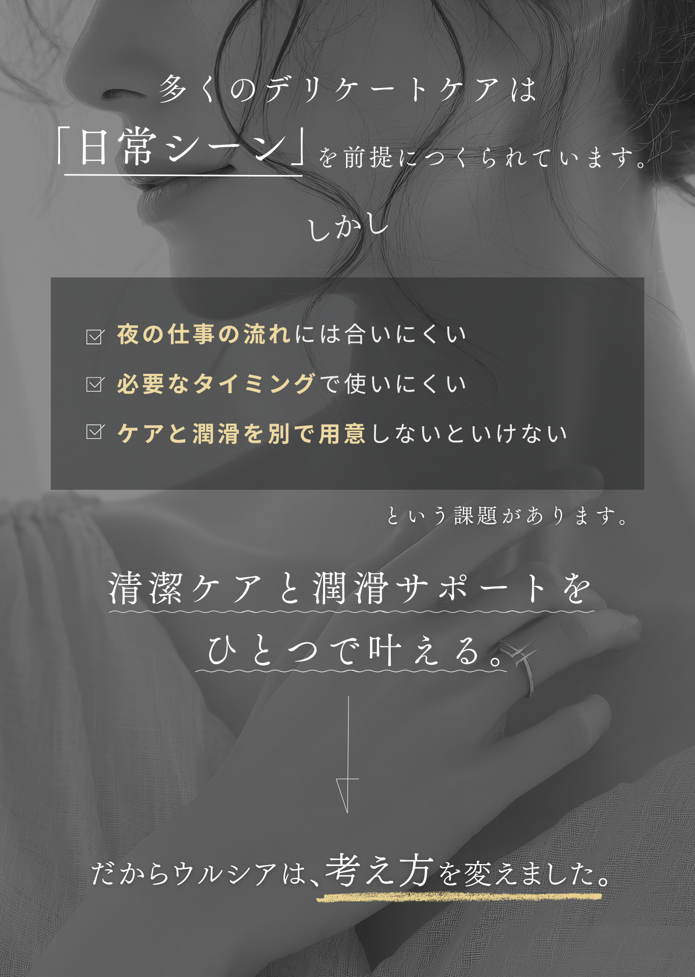 潤滑と清潔を両立したケアスマートフォン用の画像